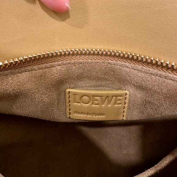 Loewe Small Puzzle Bag with Woven Strap in Sahara - Picture 7 of 9